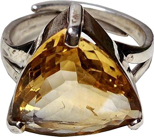 Citrine Healing Crystal Ring In .925 Sterling Silver 02