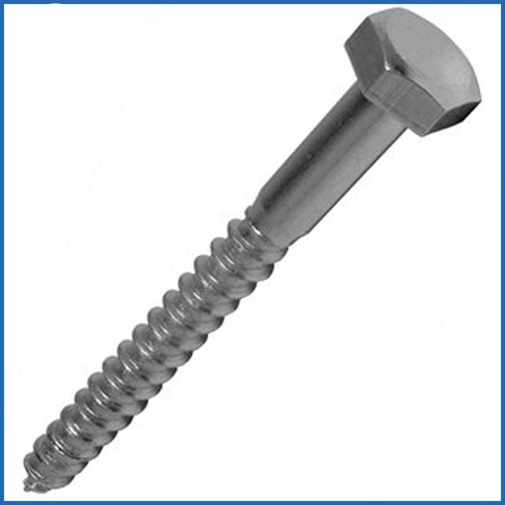 ForgeFix Coach Screws | M10 x 100mm | Zinc Plated | Bag 10 — image 1