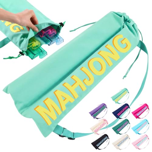 Cosblank Mahjong Rack Bag 4 Divider Pocket, Teal at Amazon