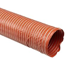 heat-flex BDS manguera de conducto de fibra de vidrio, óxido de hierro rojo, 25.4 cm ID, 12 'longitud