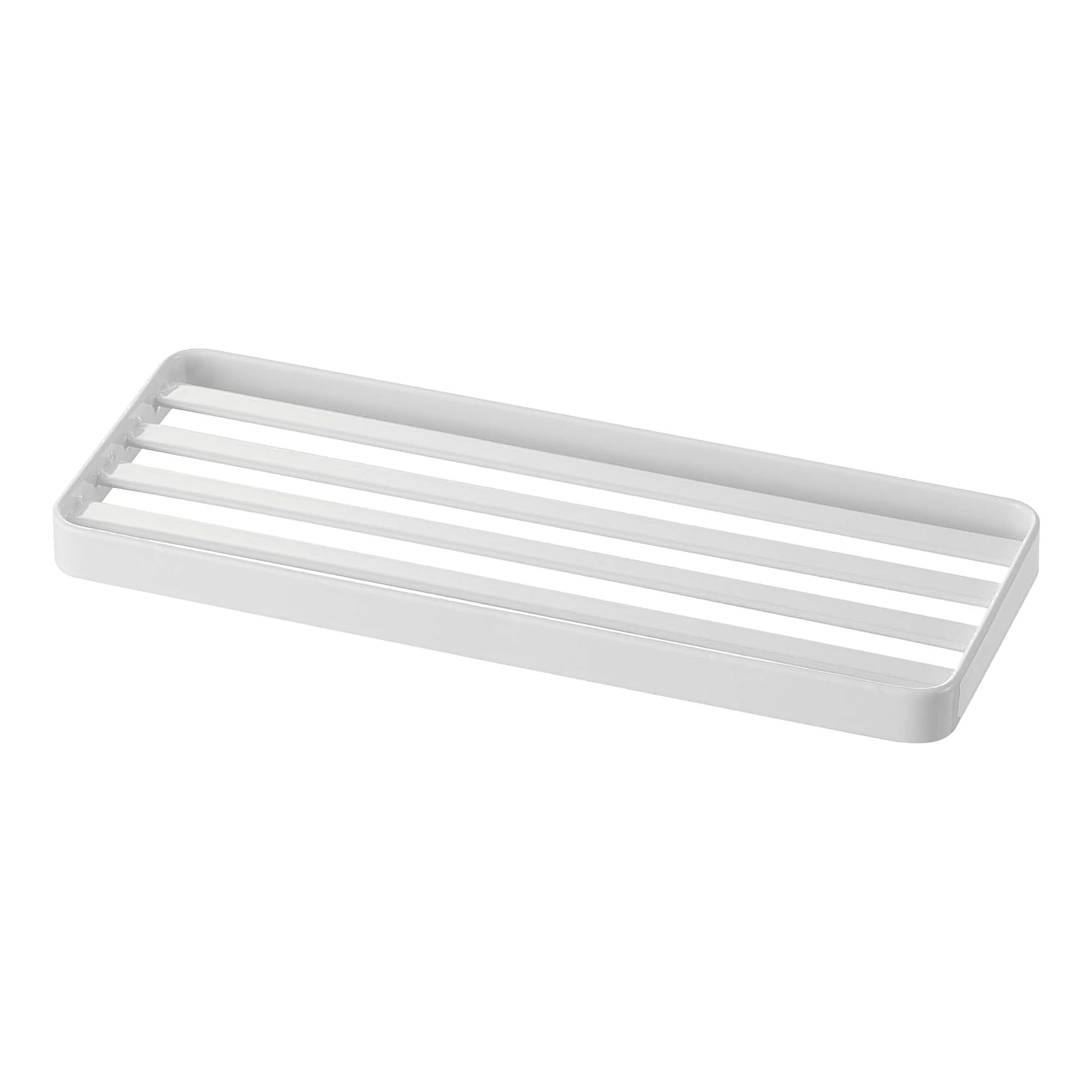 YAMAZAKI 4805 TOWER Sanitary Tray, White, Steel, Minimalist Design, 24 x 9 x 1.5 cm (LxWxH) — image 1