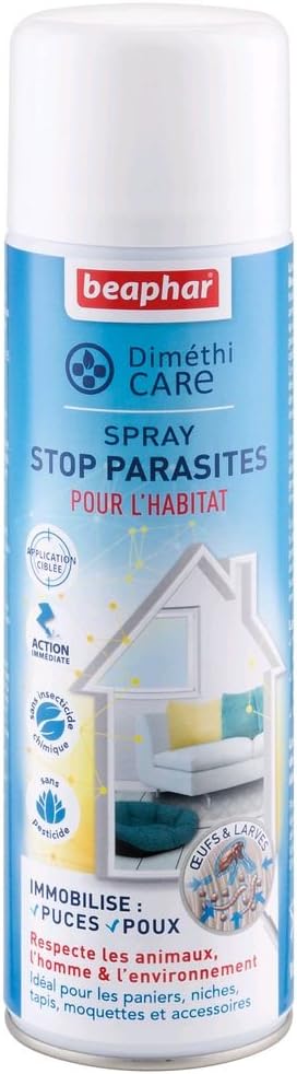 Beaphar – DiméthiCARE Stop Parasite Spray – Animal Habitat – 400 ml