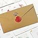 Outop Vintage Retro Wooden Alphabet Letter Initial Wax Classic Sealing Wax Seal Stamp (M)