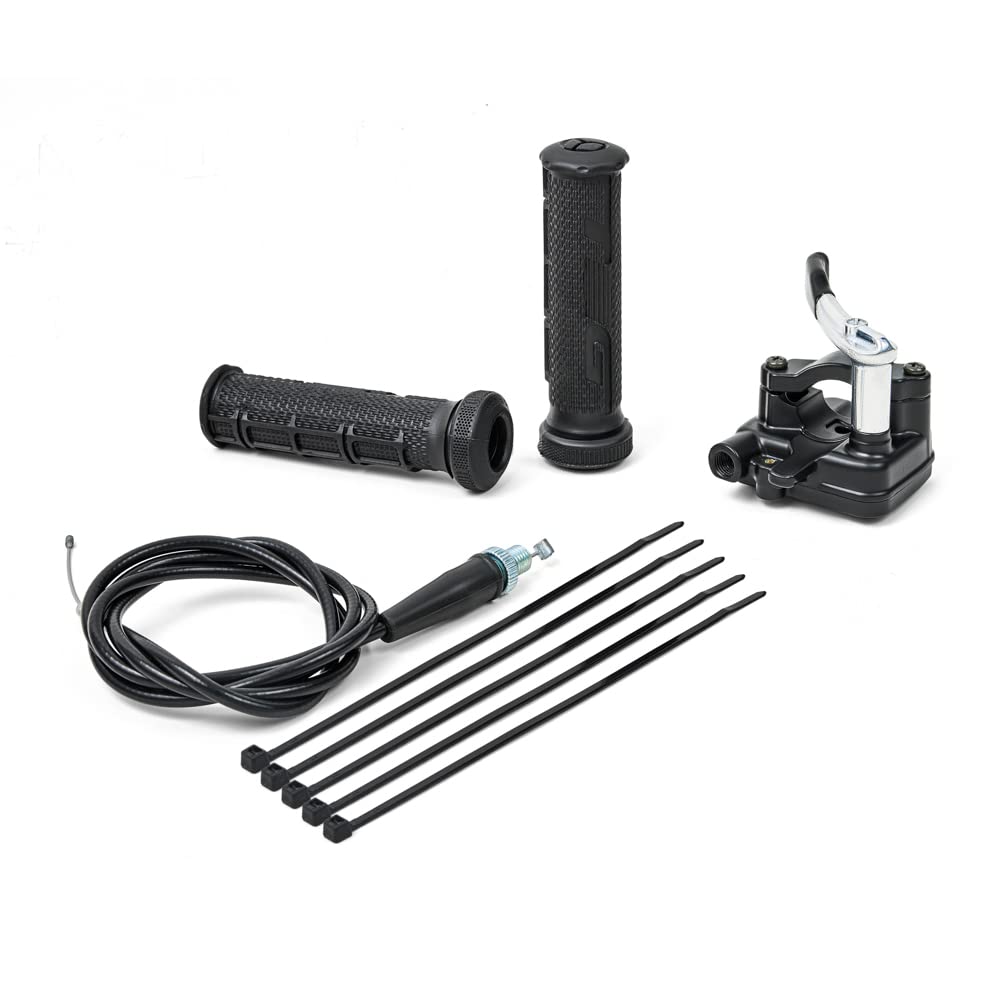 Photo 1 of PUCKY New 7/8'' 22mm Thumb Throttle Cable Accelerator Handle Assembly for 50cc 70cc 90cc 110cc 125cc 250cc ATV Quad Go Kart TaoTao Pit Bike (Black)