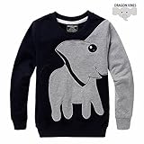 Toddler Animal Shirts, Elephant Nose Long Sleeve T Shirt Pajamas Sweatshirts