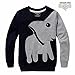 DRAGON VINES Toddler Elephant Shirts, Elephant Nose Long Sleeve T Shirt Pajamas Sweatshirts, Kids Birthday Gift