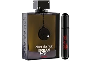 Armaf Club De Nuit Urban Elixir Man Eau de Parfum for Him Black 250ml + Mini Refillable Bottle, Long Lasting Luxury Fragrance