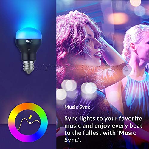Flux Bluetooth Smart Light Bulb Starter Pack - Color Changing Light Bulb - Sunrise Wake Up Light - Dimmable LED Light Bulbs - App Controlled Wireless Sleeping Light - No Hub Required - Thumbnail 7