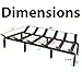 SteelFreak Heavy Duty Steel Fireplace Grate - Made in The USA (27 Inch)