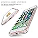 iPhone 7 Case,iPhone 8 Case, Amuoc Crystal Clear Cover Case [Shock Absorption] with Transparent Hard Plastic Back Plate and Soft TPU Gel Bumper (Clear)
