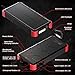 [Quick Charge] OUTXE 20000mAh IP67 Waterproof Solar Phone Charger (Dual Input 4A) Rugged Power Bank with Flashlight