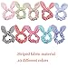 22PCS Hair Scrunchies Rabbit Ears Hair Tie Ropes Elastic Hair Bands Hair Bow Scrunchies Ponytail Holder Hair Accessories for Women Girls Teens Kids Children…