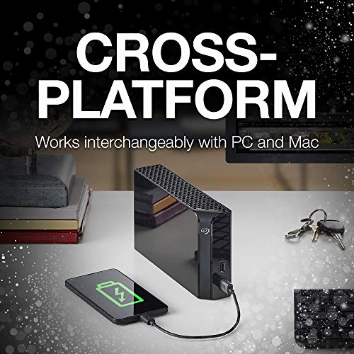 Seagate-Backup-Plus-Hub-4TB-External-Hard-Drive-Desktop-HDD--USB-30-for-Computer-Desktop-Workstation-PC-Laptop-Mac-2-USB-Ports-2-Months-Adobe-CC-Photography-STEL4000100-ModelSTEL4000100