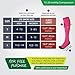 Rymora Compression Socks for Women & Men Circulation - Pink, Small - Knee High Shin Splint Support Sock - Sports, Running, Cycling, Work, Pregnancy