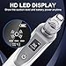 Blackhead Remover Blackhead Vacuum - Pore Vacuum Cleaner Electric Suction Facial Comedo Acne Extractor Tool with LED Display for Women & Men (white)