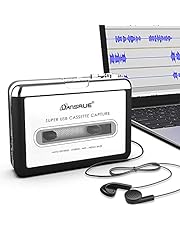 Updated Cassette to MP3 Converter, USB Cassette Player from Tapes to MP3, Digital Files for Laptop PC and Mac with Headphones from Tapes to Mp3 New Technology,Silver z17