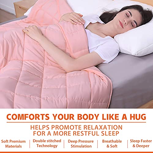 Weighted Blanket Adults with 2 Duvet Covers(3 Pieces,25lbs 60