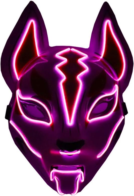 ESA SuppliesLED Party Mask Sound Activated Glowing Mask Luminous Flashing Mask for Dancing,Riding,Skating