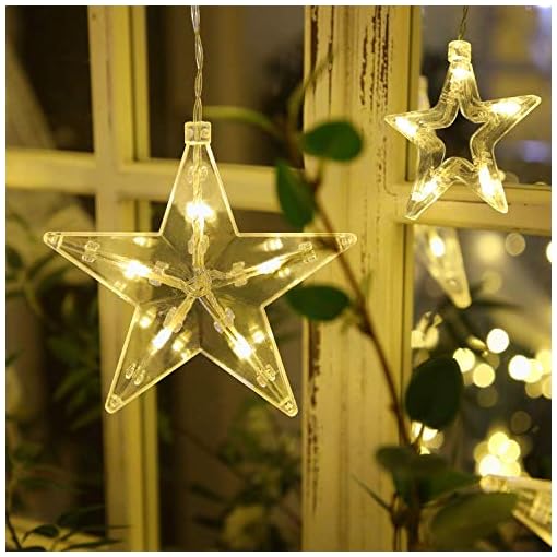 Guirnalda Luces, Cortina de luces Blanco cálido iluminación con Control