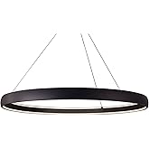 Kuzco Lighting Halo - 185W LED Pendant - 4.25 Inches Tall and 71.63 Inches Wide - Black Finish