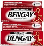 Bengay Ultra Stength Pain Relieving Cream, Non-Greasy-Ultra Strength, 2 pk