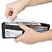RFID Blocking Cowhide Leather Wallet for Men with 2 ID Windows(Black)