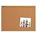 Quartet Corkboard, Framed Bulletin Board, 3' x 2', Cork Board, Oak Frame (85223B)