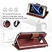 Galaxy s7 Case, Arae [Wrist Strap] Flip Folio [Kickstand Feature] PU leather wallet case with ID&Credit Card Pockets For Samsung Galaxy S7 (not for Galaxy S7 edge) (brown)