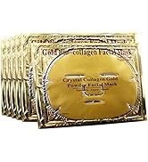Permotary 6 PCS 24k Gold Gel Collagen Facial Masks, Treatment Deep Moisturizing Facial Masks For ...