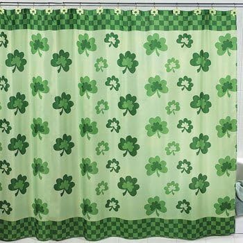 Amazon Com Otc Shamrock Shower Curtain St Patricks Day Saint