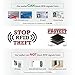 RFID Leather Minimalist Slim Wallets - Credit Card Holder Front Pocket Wallet for Men Women