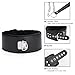 AOTENG STAR PU Leather Fur Collars Choker with Chain Detachable Leash for Women -Black
