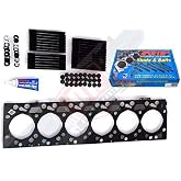 Head Gasket with ARP Head Stud Kit Fits Dodge 2007-2017 6.7L 6.7 Cummins 2500 3500 (Head Gasket Studs)