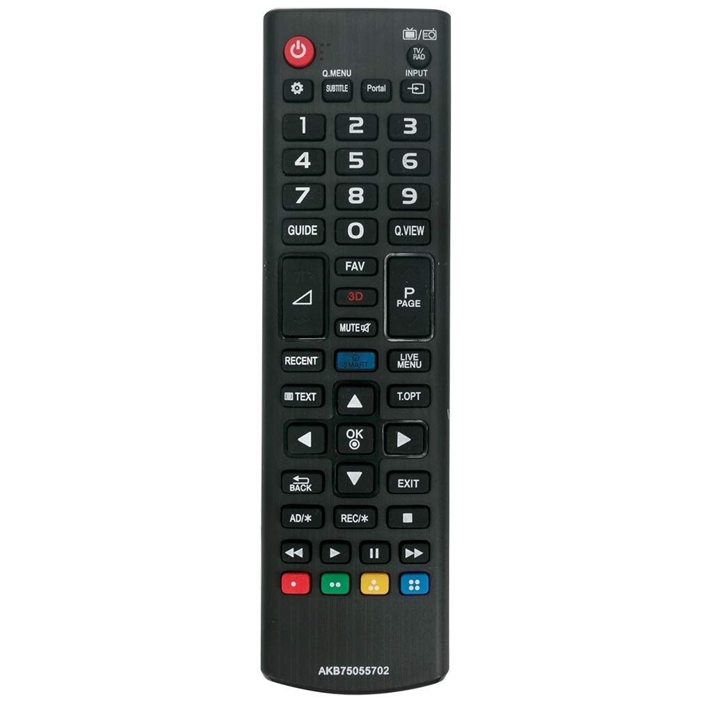 VINABTY AKB75055702 AKB73975729 Remote Control Replaced for LG TV 22MT47D-PZ 19MN43D 22MT47DC-PZ 22MT55D-PR 22LY340C 22MT55D-PZ 22MT55V-PZ 22MT57D-PZ 23MT55D-PZ 23MT75D-PZ 42LB582V 23MT75D-PZ