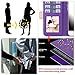 iPhone 8 Plus Case,iPhone 7 Plus Case, WWW [ Mirror Series] RFID-Resisting PU Leather Case Kickstand Flip Case with Card Slots and Mirror for iPhone 7 Plus/8 plus Purple
