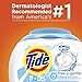 Tide Free and Gentle Laundry Detergent Pods, 72 Count, Unscented and Hypoallergenic for Sensitive Skin