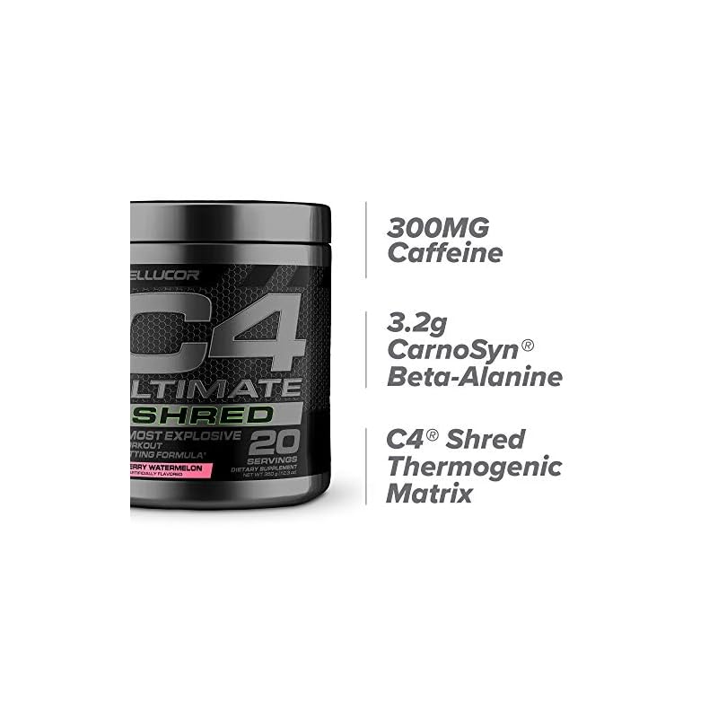 Cellucor C4 Ultimate Shred Pre Workout Powder, Fat Burner