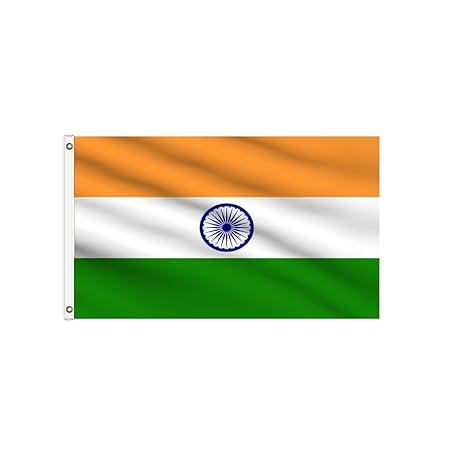 Bannerbuzz India Country National Flag 110 Gsm Knitted Fabric