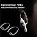 NAHAI Compatible AirPods Accessories Strap, Adjustable Ear Hooks Holders for AirPods Wireless Headset Crystal Clear