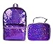 WOYYHO Sequin Backpack for Girls Glitter School Backpack Kids Kindergarten Elementary Bookbag Holiday Gift for Girls