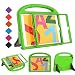 MOUO Kids Case for iPad 10.2 (2019), iPad 10.2 Case - Built-in Screen Protector for iPad 7th Generation Case, Shockproof Light Weight Handle Stand Kids Case for Apple iPad 10.2" 2019 Tablet - Green