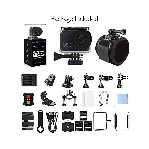 AKASO Action Cam 4K/60FPS 20MP WiFi Actioncam Ultra HD 39M Unterwasserkamera Touchscreen EIS Einstellbar Blickwinkel mit… – Bild 8