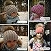 Kids Winter Knitted Pom Beanie Bobble Hat Faux Fur Ball Pom Pom Cap Unisex Kids Beanie Hat,Grey,One Size