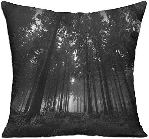 Noi Viviamo Throw Pillow Case Decorative Stranger Place Things Forest Pillow Decorative For Sofa, Lap Desk, Home Pillow Cotton Linen Cushion Covers Filled Pillow Form Insert 18 X 18 Inch