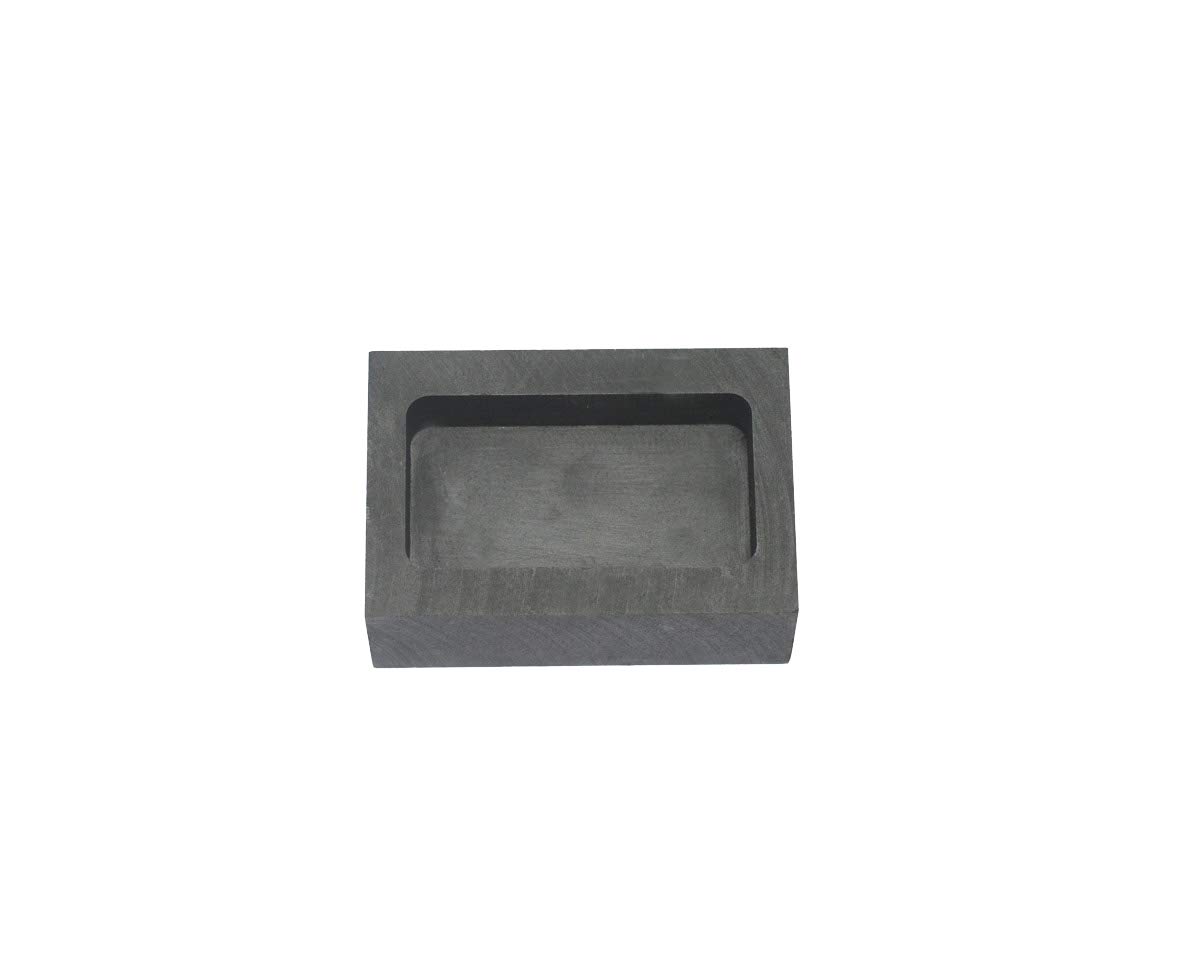 LLF Gold Silver Graphite Ingot Mold Mould Crucible for Melting Casting Refining (150g)