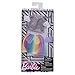 Barbie Fashions Complete Look Gray Top & Rainbow Skirt Set