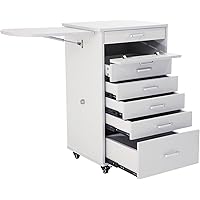 Medical Dental Assistants Mobile Cabinet Alabama Cart Utility Cart 5 Drawer W Side Shelf Professional Utility Cart For Medical Or Dental Instruments Storage - View #8