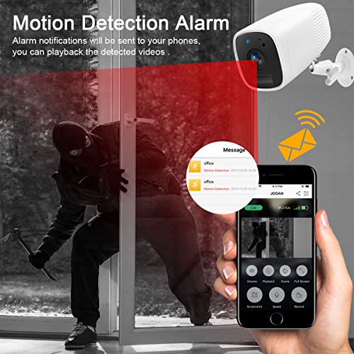 image for Wireless Rechargeable Battery Security Camera 1080P Abowone Wireless W
