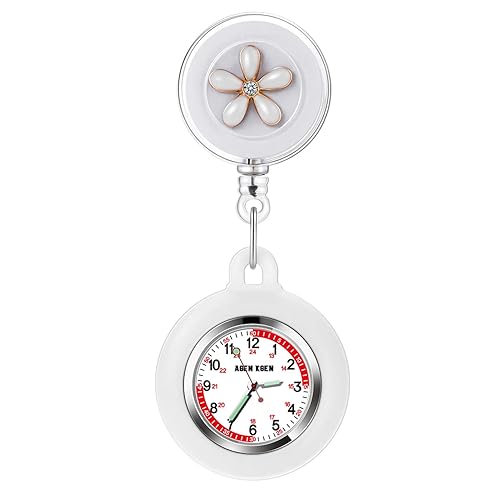 AGEN KGEN 3X Retractable Nurse Watch for Nurses Doctors, Clip-on