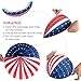 OULII Fourth of July Party Lantern Decoration Hanging US Flag Patriotic Design 10